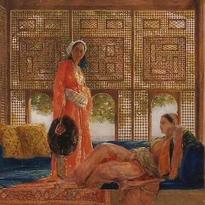 ‘A Lady Receiving Visitors (The Reception)’ by John Frederick Lewis